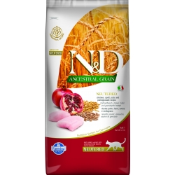 FARMINA FARMINA N&D ANCESTRAL GRAIN CAT NEUTERED - CHICKEN ADULT 5KG